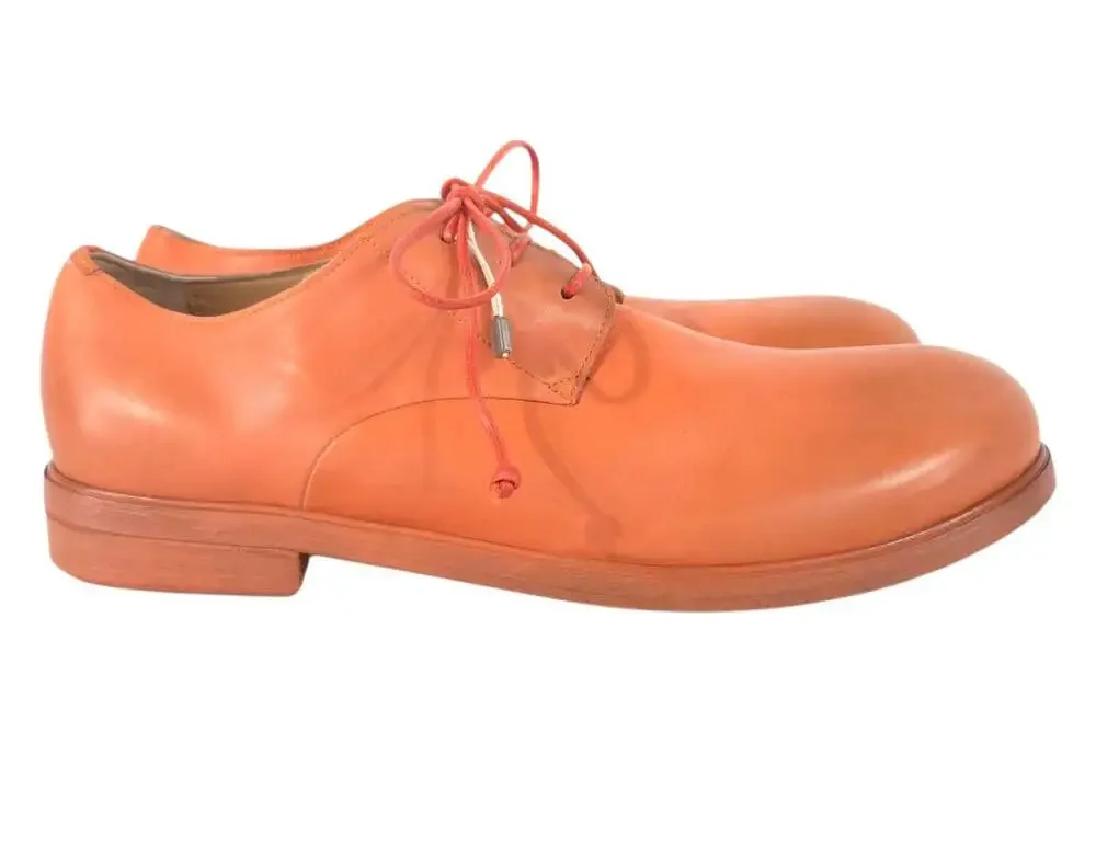 Marsell Grained Leather Derby Shoes US 11 EU 44 Mens Orange $795